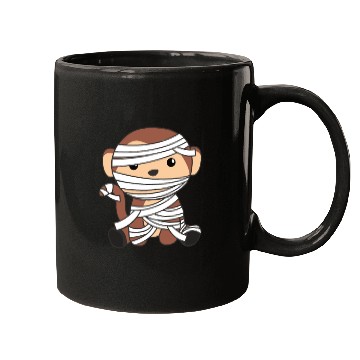 Discover Monkey Mummy Pumpkin Monkeys Happy Halloween Mugs