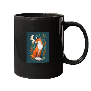 Discover Fox smoking weed Mugs