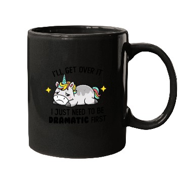 Discover I Just Need To Be Dramatic Lazy Unicorn Mugs