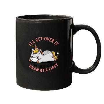 Discover I Just Need To Be Dramatic Lazy Unicorn Mugs