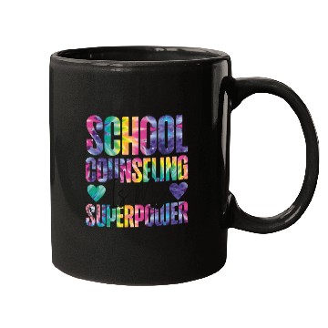 Discover School Counselor Tie Dye School Mugs