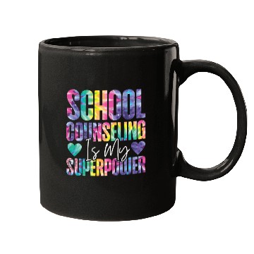 Discover School Counselor Tie Dye School Mugs