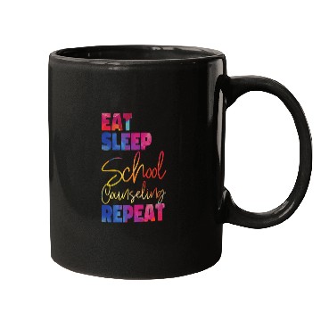 Discover School Counselor Watercolor Eat Mugs