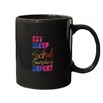 Discover School Counselor Watercolor Eat Mugs