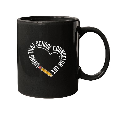 Discover School Counselor Heart Living That Mugs