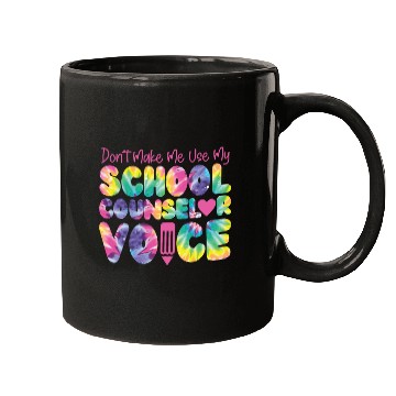 Discover School Counselor Tie Dye Don't Mugs