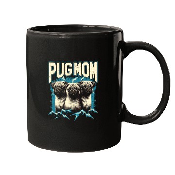 Discover Pug Mom Bootleg Mugs