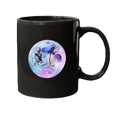 Discover Astronaut with mushrooms Mugs