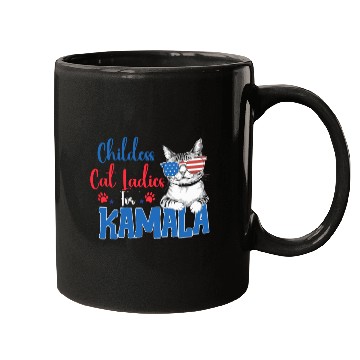 Discover Childess Cat Ladies for Kamala Mugs