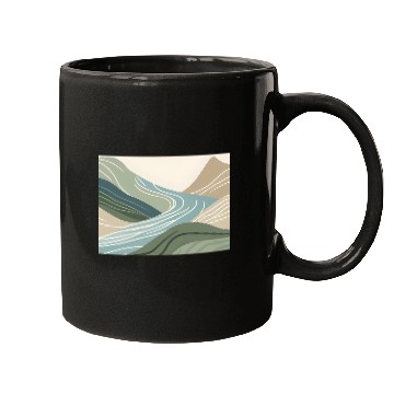 Discover Mountain River Flow Mugs