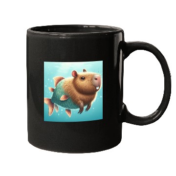 Discover The capybara-fish Mugs