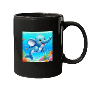 Discover The elephant-dolphin Mugs