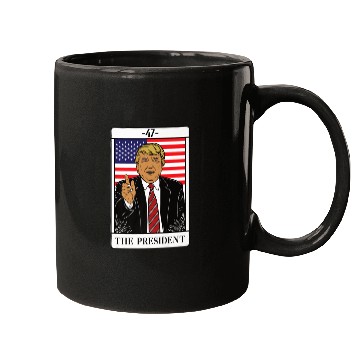 Discover Trump 2024 The President Tarot Card 47 Premium Mugs