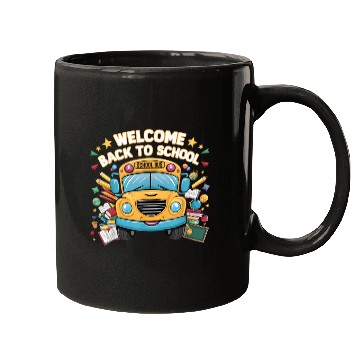 Discover Welcome Back To School Bus Happy First Day Of Scho Mugs