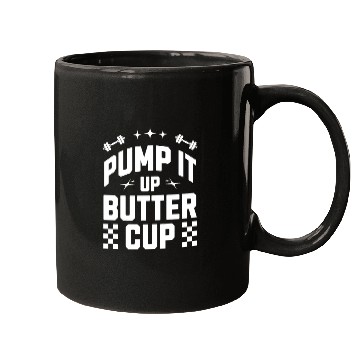 Discover Pump It Up Butter Cup Gym Workout Mugs