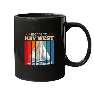 Discover Florida ESCAPE TO KEY-WEST Sailing Outfit Mugs