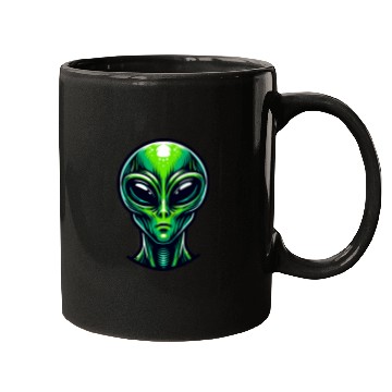 Discover Green Alien Mugs