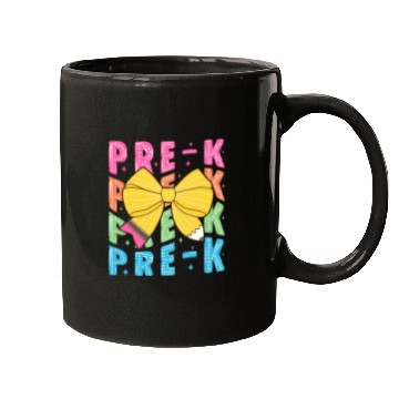 Discover Retro Coquette Pre-K Teacher Student Funny Back To Mugs