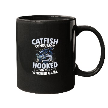 Discover Catfish Conqueror Hooked On The Whisker Game Mugs