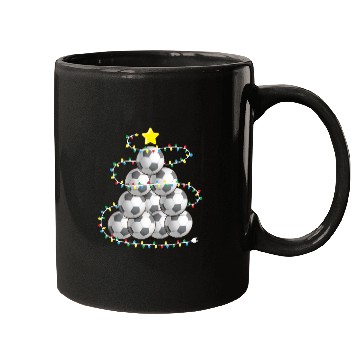 Discover Soccer Christmas Tree Xmas Player Coach Fan Mugs