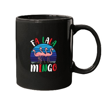 Discover Candy Cane Flamingoes Fa La La Mingo Flamingo Mugs