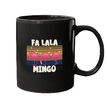 Discover Candy Cane Flamingoes Fa La La MINGO Flamingo Mugs