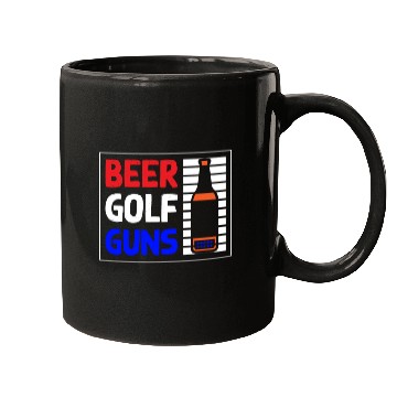Discover Beer Golf Guns Mugs