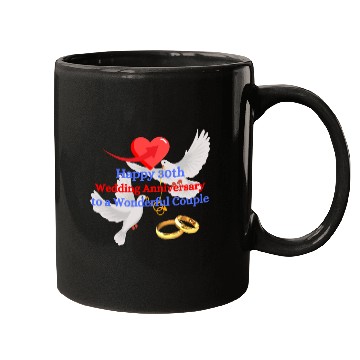 Discover Happy wedding Aniiversary 30th Mugs