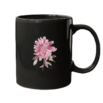 Discover Peony loose watercolor hand-painted Mugs