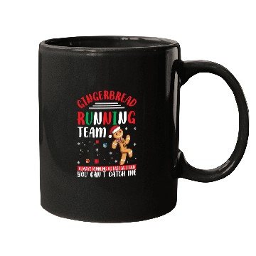 Discover Christmas Gingerbread Running Team Funny Xmas Cook Mugs