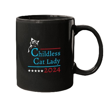 Discover "Childless Cat Lady" Kamala Harris 2024 Mugs