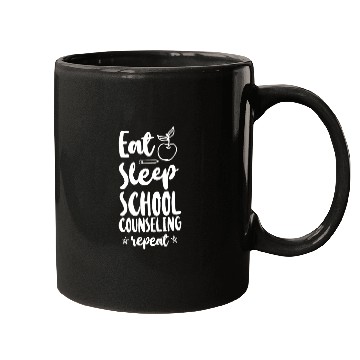 Discover School Counselor Eat Sleep School Mugs