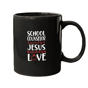 Discover School Counselor Jesus Faith Mugs