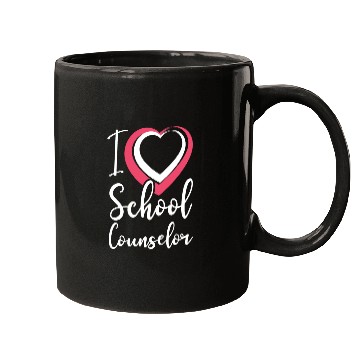 Discover School Counselor Heart I (Heart) Mugs