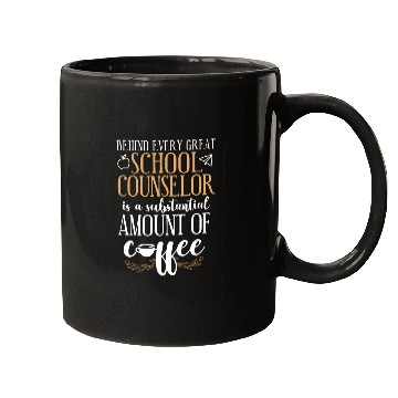 Discover School Counselor Coffee Behind Mugs