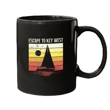 Discover Florida ESCAPE TO KEY-WEST Sailing Florida Mugs
