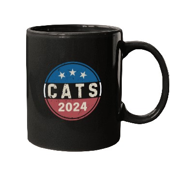 Discover Cats For President Funny Political 2024 Election Mugs
