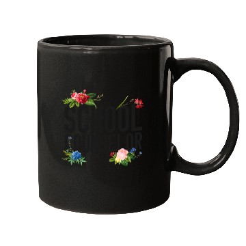 Discover School Counselor Flower Floral Mugs