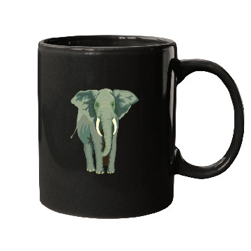Discover Elephant Face Funny Mugs - Funny Animal Face Lover