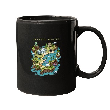 Discover Cryptid Bigfoot Loch Ness Monster Mothman Jersey Mugs