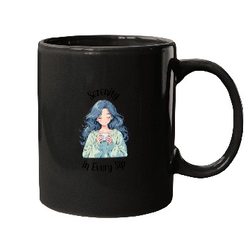 Discover A Woman Drinking Coffee, A Coffee Lover Text Mugs