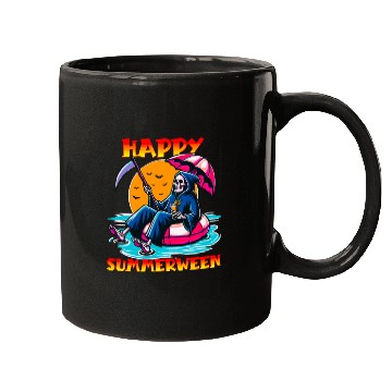 Discover Happy Summerween Float Summer Halloween Spooky Mugs
