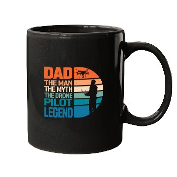 Discover Dad The Man The Drone Pilot Legend RC Flight Quadc Mugs