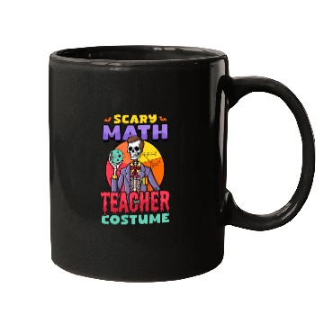 Discover Halloween Math Teacher Scary Math Teacher Costume Mugs