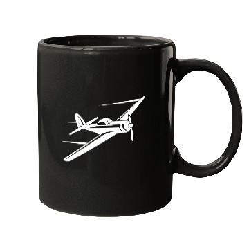 Discover Propeller Aircraft Sketch Mugs