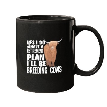 Discover Highland Cow Breeding Pension Plan Mugs