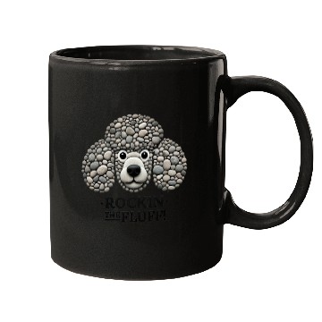 Discover Pebble Poodle: Embracing Natural Fluffiness Mugs