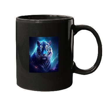 Discover Blue Fantasy Tiger Mugs