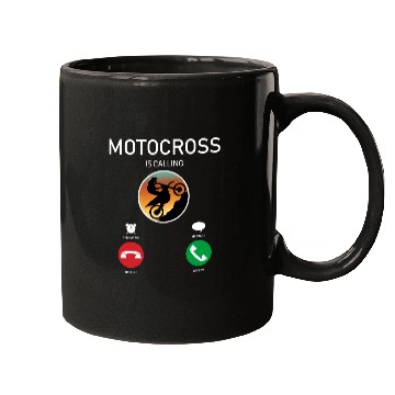 Discover MOTOCROSS PHONE CALLING INTERFACE FUNNY DESIGN Mugs