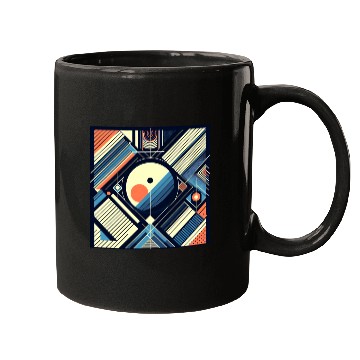 Discover Retro Geometric Shapes 80s 90s Style Mugs